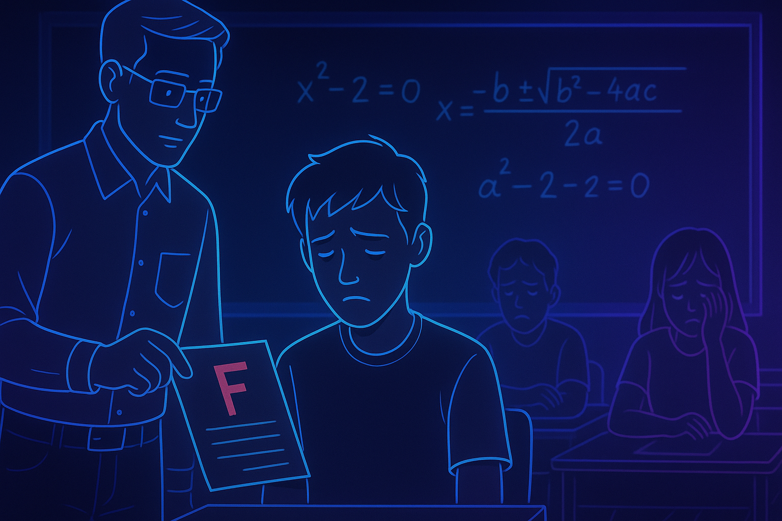 Joven estudiando en biblioteca